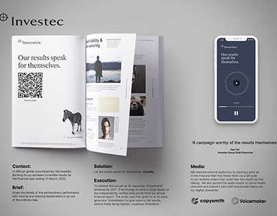 Project thumbnail - Investec - Results speak