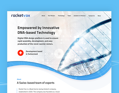 RocketVax - Landing page UX/UI