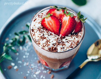 Chocolate & strawberry mousse
