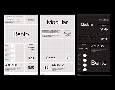 Bento Presentation Grid System for InDesign | Portrait
