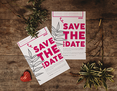 Save the New Date- wedding stationery