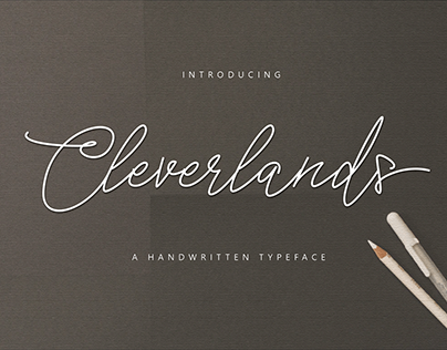 Cleverlands Handwritten Typeface