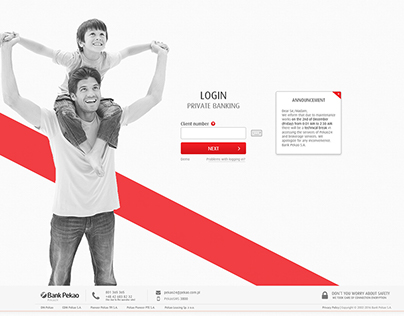 Pekao S.A. Login Page Redesign Concept