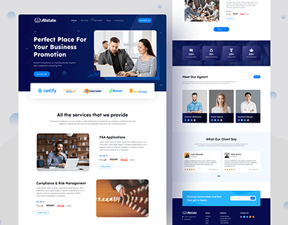 Consulting Agency Landing Page UI UX Design
