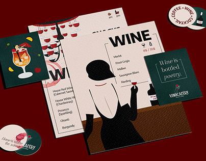 VINOCAFÉRY wine&coffee / menu design