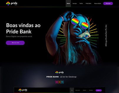 LGBT BANK - UI kit for Desktop - PSD, XD and AI
