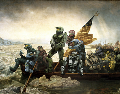 Master Chief Crossing the Delaware