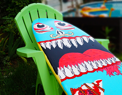 Painted Surfboard