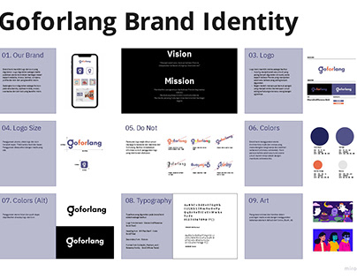 Goforlang branding identity and guidelines