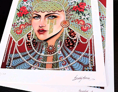 "Anna's glance"  limited edition art prints