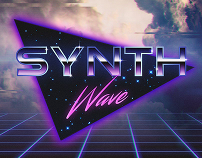 Synthwave Music Cover Art