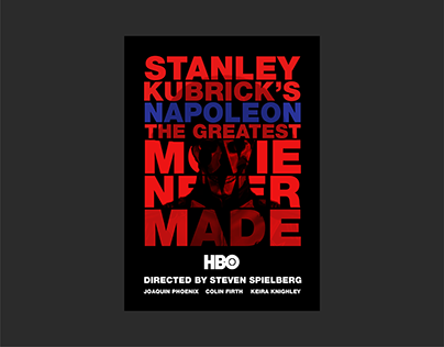 Stanley Kubrick's Napoleon HBO - Poster Design