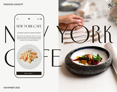 New York Cafe Website Redesign | UX/UI