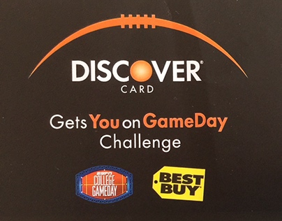 Discover Card Gets You on GameDay Challenge