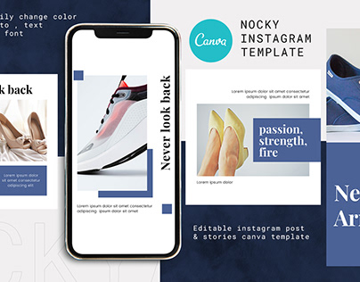 Nocky Canva Instagram Post and Stories Template