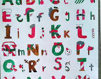 Hand Drawn Typeface: Christmas Font