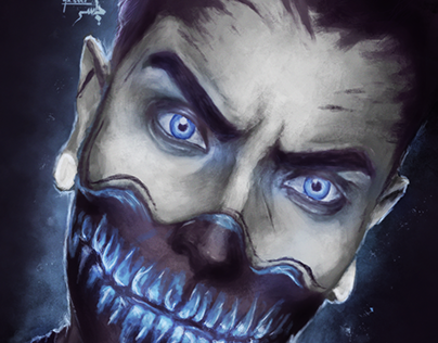 Portrait painting: "Evil Zombie"
