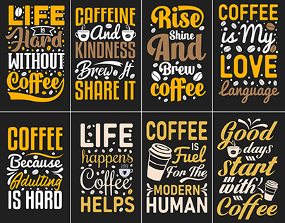Typography Coffee T-Shirt Design, Typography tee