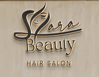 Sara Beauty Hair Salon Logo & Busniess Card Designs