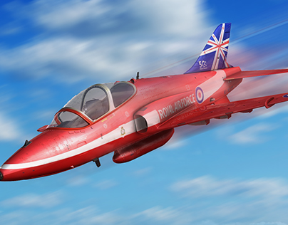 Red Arrow Inspired Jet
