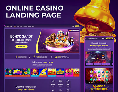 Online Casino Landing Page