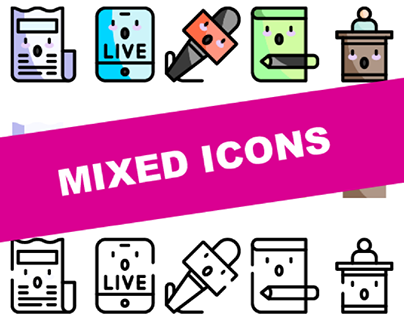 Professional Mixed Icons