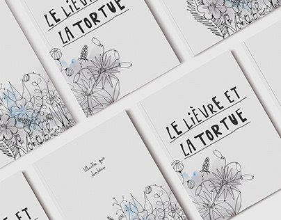 Illustration Book - La Lièvre et la Tortue