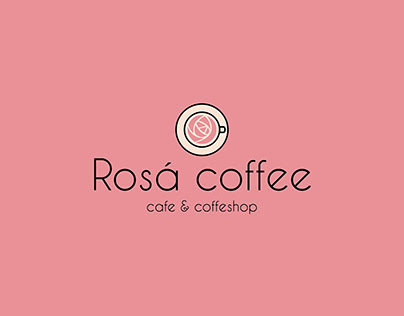 Branding design for cafe and coffeeshop Rosá Coffee