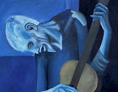 Old Guitarist, Picasso Recreation