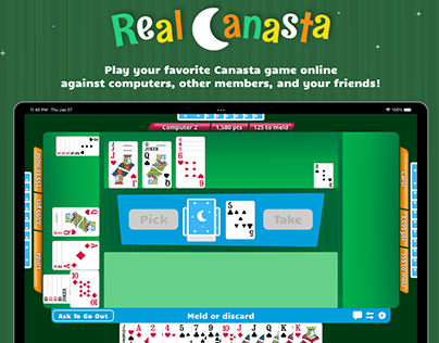 Real Canasta a retro inspired online card game and app