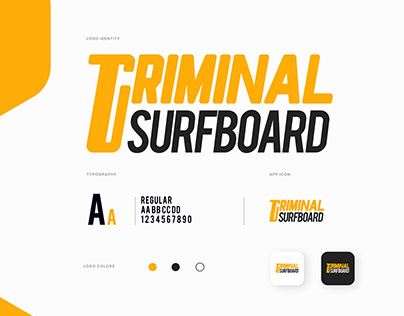 Criminal Surfboard Logo Design