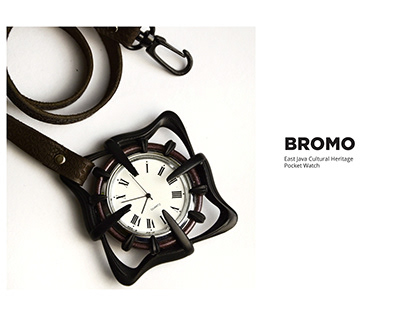 Bromo -East Java Cultural Heritage Pocket Watch