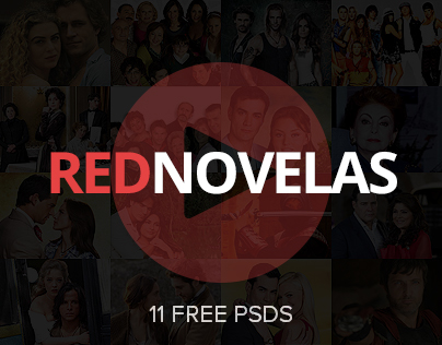RedNovelas - Streaming App Design Concept - Free PSDs