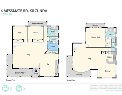 Floor Plan with fixture and material color.