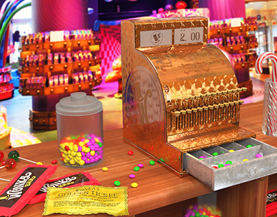 Willy Wonka Cash Register - 3d fanart