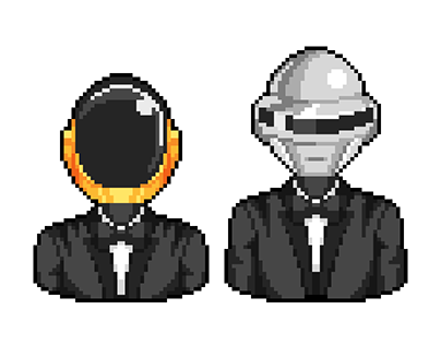 Daft Punk Pixel Art
