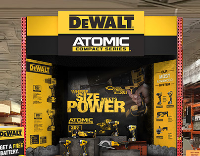 Display Design_Dewalt Atomic End Cap for The Home Depot