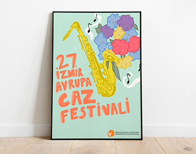 27. İzmir Avrupa Caz Festivali Afiş Tasarımı