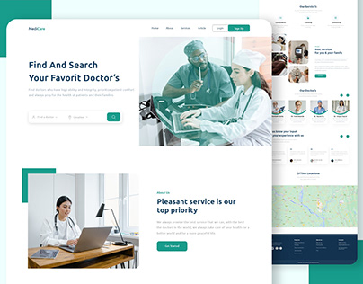Medical Web Template Design