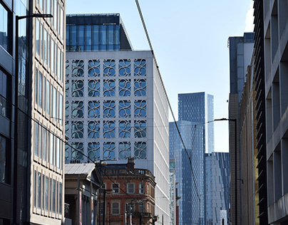 Portraits of streets in Manchester City Centre