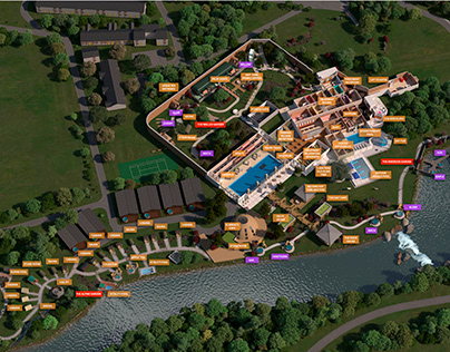 Galgorm 3d rendering map