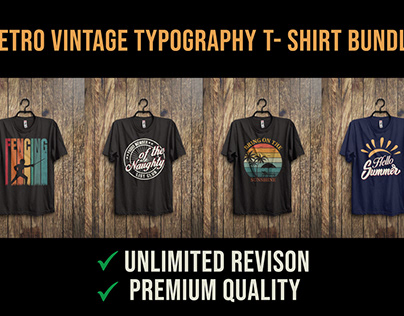 vintage retro typography t shirt design