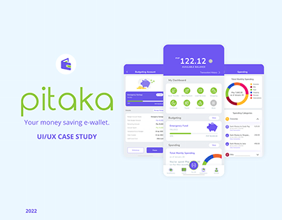 Pitaka: E-Wallet Mobile Application (UI/UX Case Study)