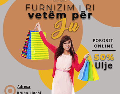 Onlineclothing store social media graphic design