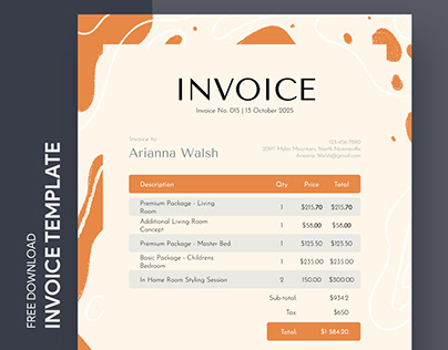 Free Editable Online Editable Invoice Template