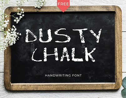 Dusty Chalk Handmade Font For Wedding & Invitations