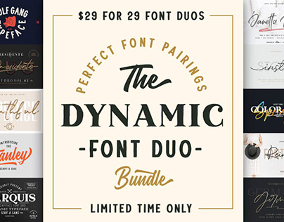 THE DYNAMIC FONT DUO BUNDLE - LIMITED TIME ONLY