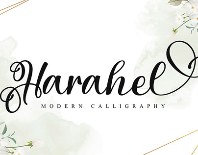 Harahel Calligraphy Font