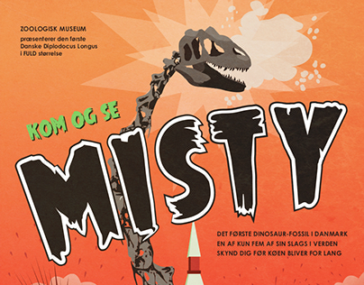 Zoologisk Museum | Misty the Dinosaur - poster