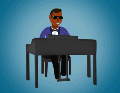 Illustration + Animation: A Young Ray Charles
